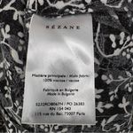 Sézane  Robe Midi Victoriana Dress Two-tone Floral Print | Sz 36 (4 US) | Black Photo 13