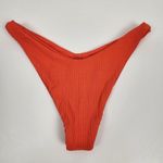 l*space L* Cabana Bitsy Bikini Bottom in Poppy Orange Ribbed Size XL NWT Photo 3
