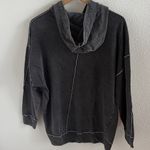Wild Fable  Charcoal Patchwork Hoodie Neutral Boho Medium Photo 1