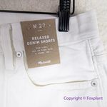 Madewell NEW  Relaxed Denim Shorts in Tile‎ White, 27 Photo 8