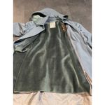 Vintage 90s London Towne Pale Blue Trench‎ Coat Overcoat Womens Size 10P Photo 1