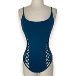 Red Carter Crisscross strap one piece swimsuit by , New ladies small bathing suit Photo 1