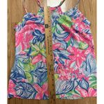 Lilly Pulitzer Womens Multicolor Floral Sleeveless Pullover Tank Top Size XS Photo 4