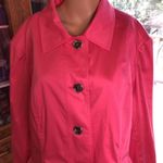 Jones New York Signature Pink 5 Button Collared Long Sleeve Jacket Womens 3X Photo 1