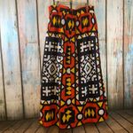 Vintage Skirt with Colorful Geometric Shapes Pattern Black Size L Photo 3