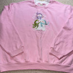 Morning Sun Snowman Embroidered Pink Fleece Sweatshirt 2XL Winter Holiday cute Size 2X Photo 0