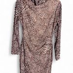 The Limited  leopard print long sleeve mesh bodycon dress. Size M Photo 1