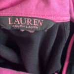 Ralph Lauren Lauren  knit zip up black jacket with pink trim Photo 9