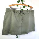 American Eagle Cotton Cargo Style Mini Skirt Size 14 Olive Green Photo 0