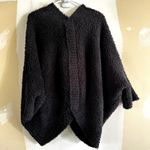 Barefoot Dreams Cozychic Shrug Knit Sweater Open Cozy Carbon Black L/XL Photo 4