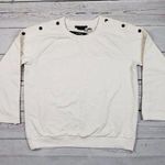 Vertigo Paris NWT Vertigo Ivory Snap Button Long Sleeve Pullover Top Women's Size XL Photo 0