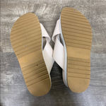 Cecilia New York Cream Simple Uma Platform Crisscross Straps Flat Slide Sandals Size 9.5 Photo 10