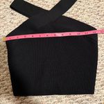 Aritzia  Sculpt Knit Criss Cross Cropped Black Tank- Size Small Photo 4