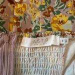 ASTR The Label Floral Puff Sleeve Mini Dress Cottagecore Women's Yellow Size M Photo 4