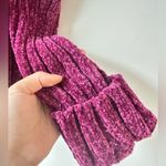 & Other Stories Plum Soft Velvet Oversized Sweater with stunning Rhinestone details Size S Photo 4