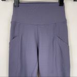 p'tula P’tula Alainah Pocket Leggings 23” Slate Purple Athletic Sz Small Photo 4
