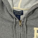 VTG Ralph Lauren RL 67 Grey Full Zip Hoodie Sweatshirt Women's L LG Cotton Blend Gray Photo 2