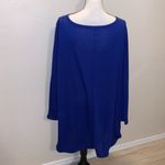 Woman’s 5XL radiant blue long sleeve dress or tunic top Size 5X Photo 3