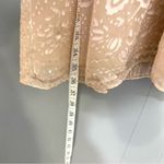 Guess Cream Pink Satin Velvet Floral Print Beaded Silk Blend Y2K Party Dress 3 Photo 2