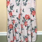 American Eagle Women’s Floral Print Button-Up Slit Tiered Maxi Skirt Photo 3