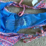BP New with tags  cotton candy blue and pink bandanna patterned bikini bottoms Photo 4