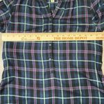 Lucky Brand  Women’s Plaid V-neck Button Down Shirt Size Small Photo 10
