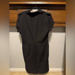 East 5th Black Sheath Dress with Notched Collar Photo 1