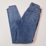 Free People We the Free Jeans High Rise Relaxed Blue Denim Button-Fly Ripped Photo 9