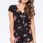 Mimi Chica Black Floral Romper Photo 0
