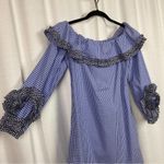 Alexis Miquela Blue Gingham Plaid Mini Dress Sz.XS Photo 8