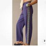 Farm Rio  x Anthropologie Embroidered-Band Straight Leg Med Blue High Rise Photo 3