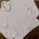 Zenana Outfitters Turtleneck Sweater with Oversized Long Sleeves in Oatmeal - size large Photo 3