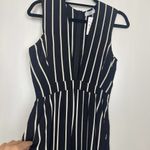 Flynn Skye NWT  Florence Jumpsuit Plunge Neckline Black White S Photo 3