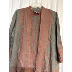 Johnny Was Embroidered Duster Kimono Open Front Bohemian Cardigan Photo 2