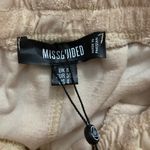 Missguided Cream Checkerboard Towelling Straight Leg Joggers Photo 4