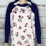 LuLaRoe NWT Size 2XL Navy Blue - Pink Floral Print Amber Hoodie Sweatshirt Photo 0