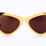 Pared piccolo and grande sharp cat eye Sunglasses Yellow Photo 3