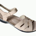 Easy Spirit  Beige Leather Strappy Sandals Comfy Adjustable Ankle Womens Sz 7.5 N Photo 0