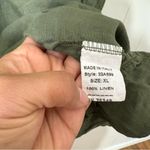 Francesca Bettini Women's Green Italian 100% Linen Knee Length Dress Size XL Photo 5