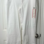 Lee NEW women’s comfort fit straight leg solid white medium stretch pants 16 Photo 0