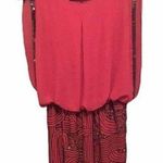 Romeo + Juliet Couture Beaded Red Blouson Dress Photo 0