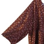 Kervology Plus Size Dipsy Floral Rust and cream Prairie Boho Midi Dress Nwot Photo 12