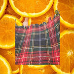 J London 100%‎ Wool Plaid Long Skirt Size 10 Red Photo 1