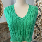 Streetwear Society  Teal Cable Knit Sweater Vest size XS Photo 0