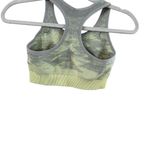 Gymshark Gray and Yellow Racerback Sports Bra Photo 4