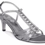 Adrianna Papell Silver Ainsley Evening Sandals Size 8 Photo 0