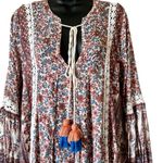 Raga  Bohemian Crochet Long Sleeve Mini Dress Photo 1
