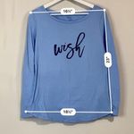 Gap Body Women’s Wish Casual Long Sleeve Sleepwear Shirt Blue Size Large NWOT Photo 5