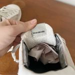 P448 • John Sneaker low top glitter Softy grey white suede lace up sparkle Photo 5