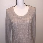 Ruby Moon  beige wool blend cable knit sweater dress Photo 1